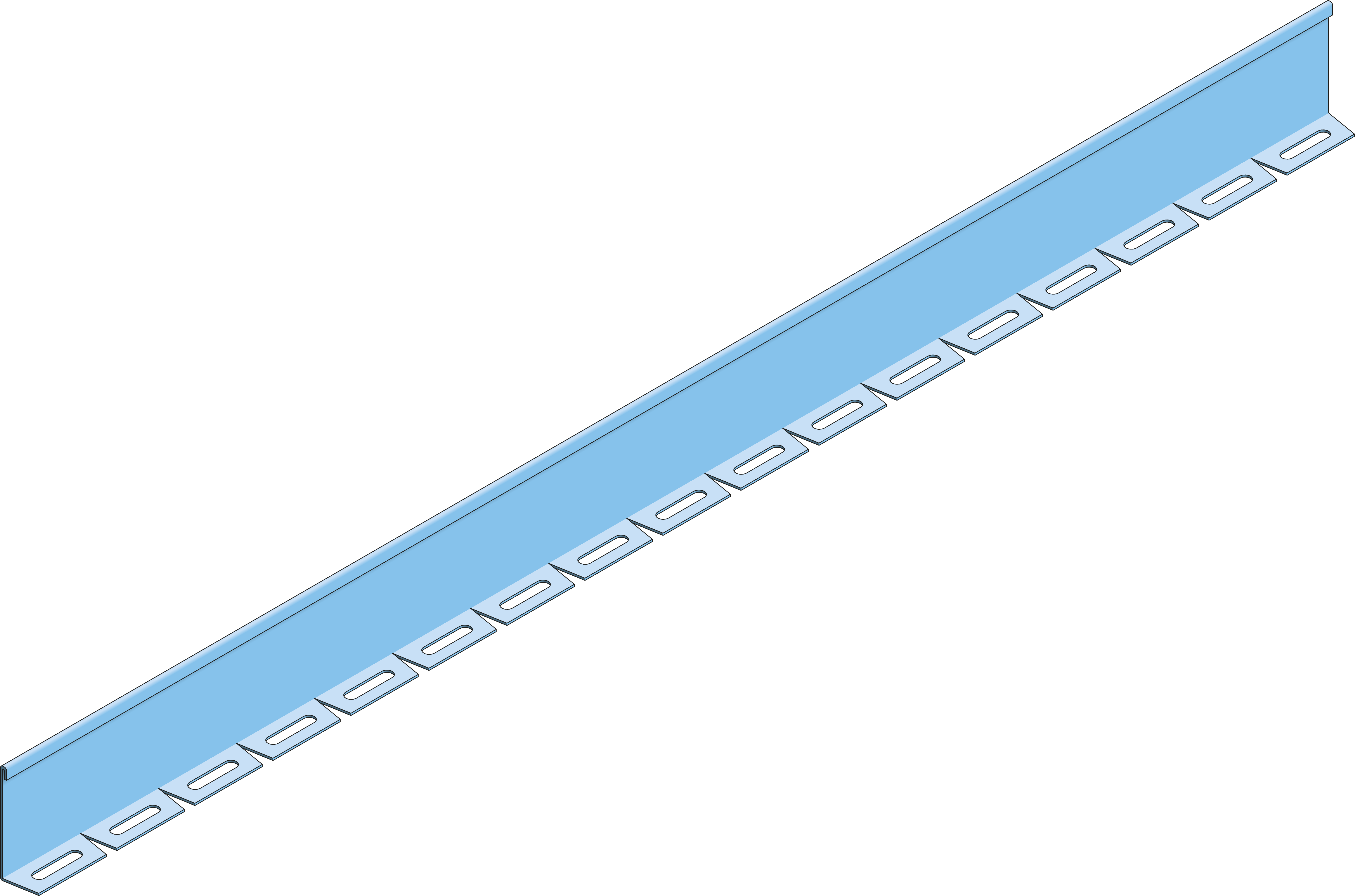 Scheidingsschot Buigzaam Kabelladder ECL100 RVS316