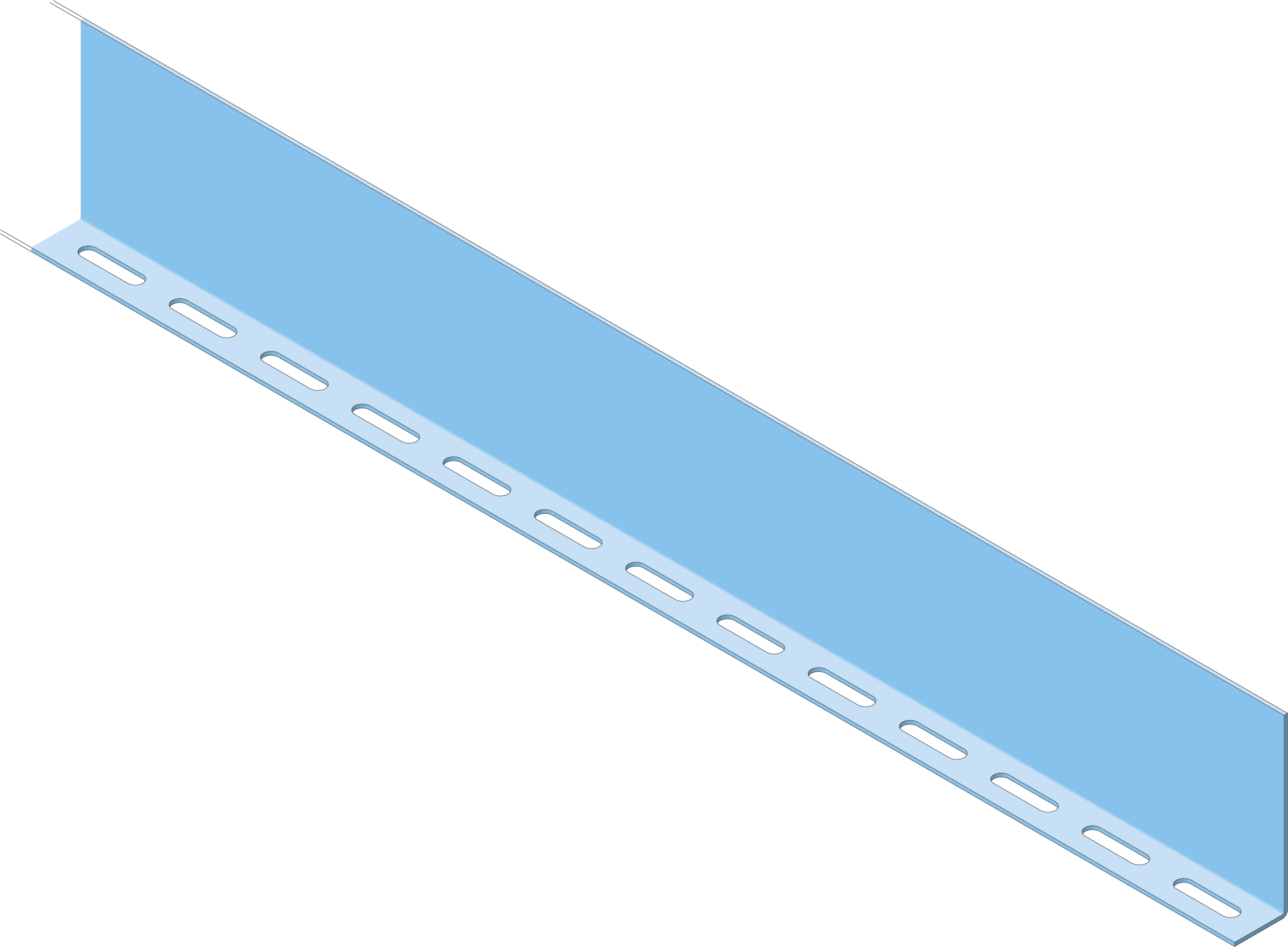 Scheidingsschot Kabelgoot ECT100 RVS316