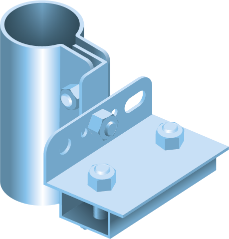 Bevestigingsbeugel Draaibaar Kabelbeschermbuis 30mm TV