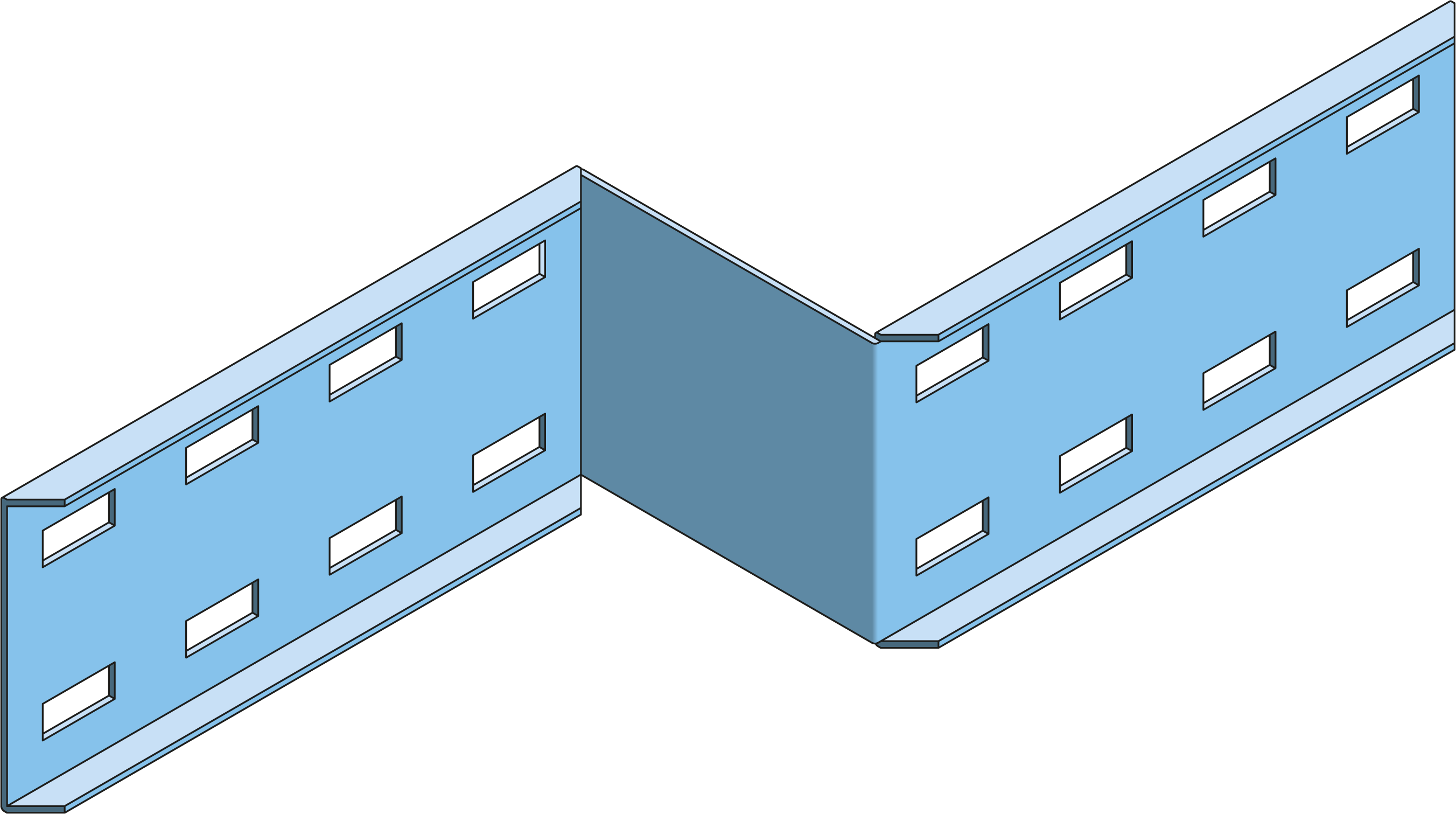Verloopstuk Links Kabelladder ECL100 50mm TV