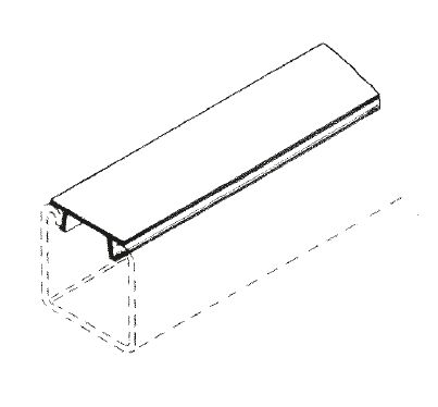 Strut Afdekstrip C-Profiel 41mm SV