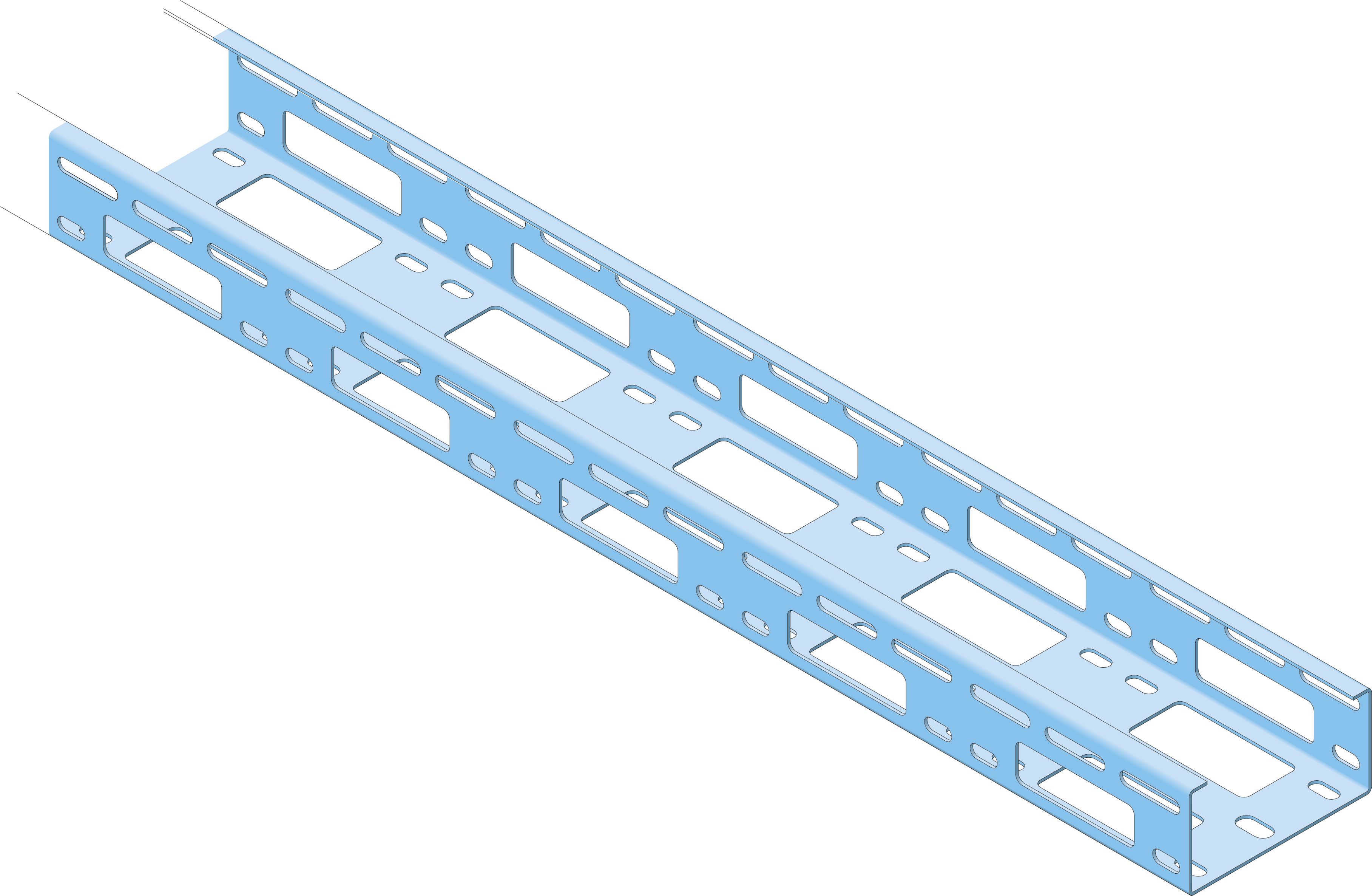 Verdeel Kabelgoot EDCT50 100mm SV