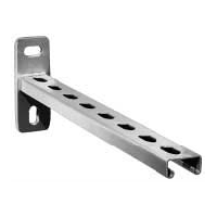 Draagarm 21x41mm met gaten 400mm RVS316
